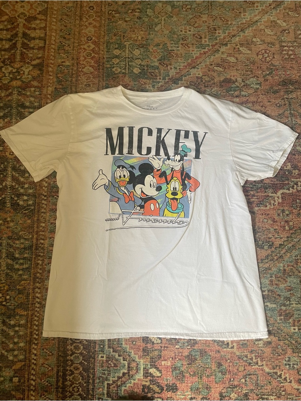 Disney White Mickey & Friends Graphic Tee